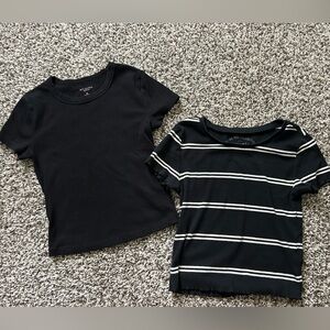 Girls medium fitted tops size medium